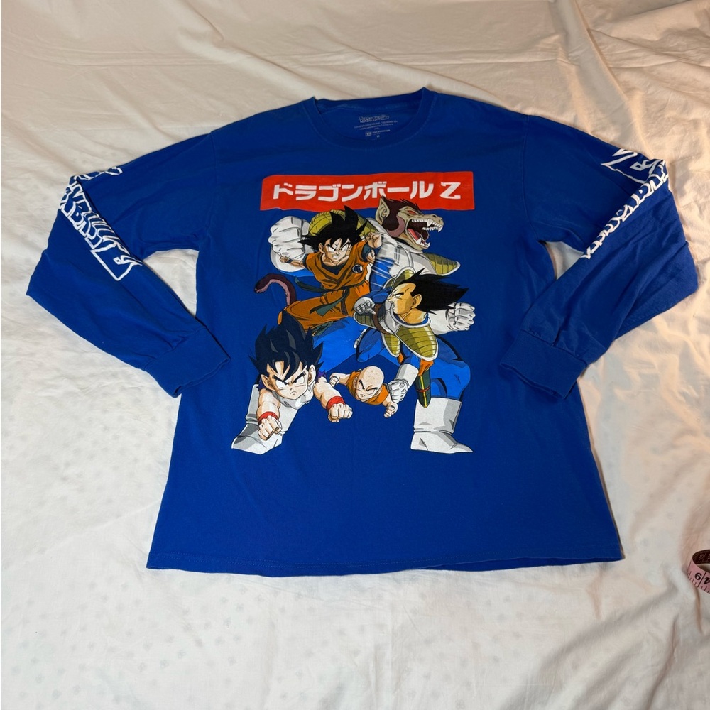 Kids DragonBall Z Blue Long Sleeve Shirt